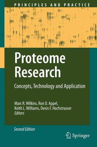 Proteome Research Concepts, Technology and Application - Wilkins, M.R., R.D. Appel  und K.L. Williams