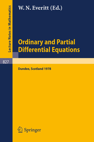 Ordinary and Partial Differential Equations Proceedings of the Fifth Conference held at Dundee, Scotland, March 29-31, 1978 - Everitt, W. N.