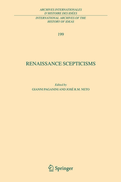 Renaissance Scepticisms - Paganini, Gianni und Jose R. M. Neto