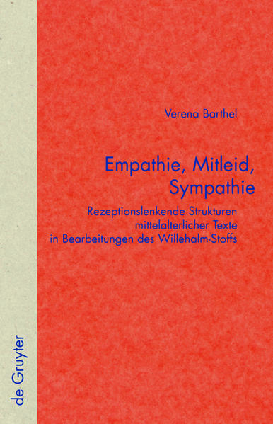 Empathie, Mitleid, Sympathie Rezeptionslenkende Strukturen mittelalterlicher Texte in Bearbeitungen des Willehalm-Stoffs - Barthel, Verena