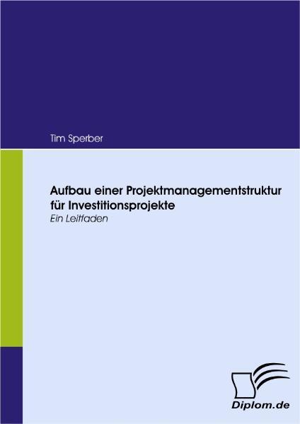 Aufbau einer Projektmanagementstruktur für Investitionsprojekte Ein Leitfaden - Sperber, Tim