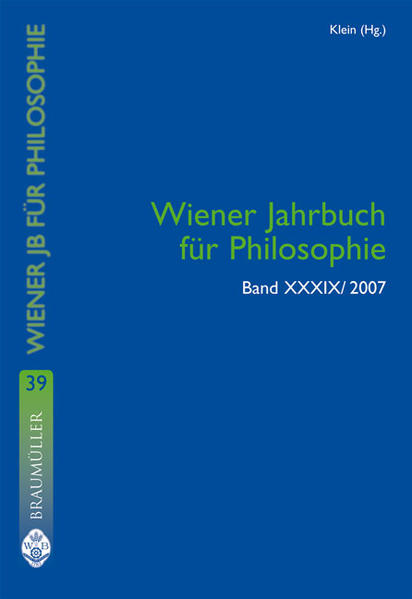Wiener Jahrbuch für Philosophie 2007 - Klein, Hans D