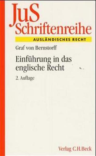 Einführung in das englische Recht - Bernstorff, Christoph von