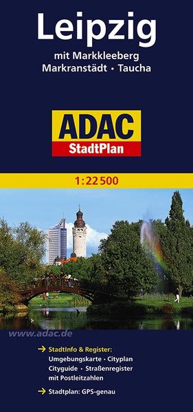 ADAC StadtPlan Leipzig mit Markkleeberg, Markranstädt, Taucha 1:22 500