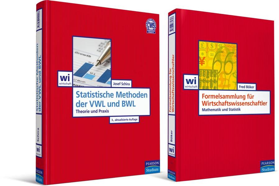 Value Pack: Statistische Methoden der VWL und BWL + Formelsammlung Value Pack: Statistische Methoden der VWL und BWL + Formelsammlung - Schira, Josef und Fred Böker
