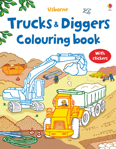My First Colouring Book with stickers: Trucks and Diggers (First Colouring Books) - Crisp, Dan