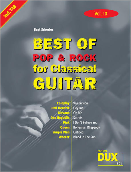 Best of Pop & Rock for Classical Guitar Vol. 10 - Scherler, Beat