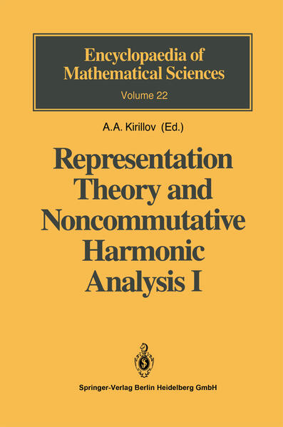 Representation Theory and Noncommutative Harmonic Analysis I Fundamental Concepts. Representations of Virasoro and Affine Algebras 1994 - Kirillov, A.A., A.A. Kirillov  und V. Soucek