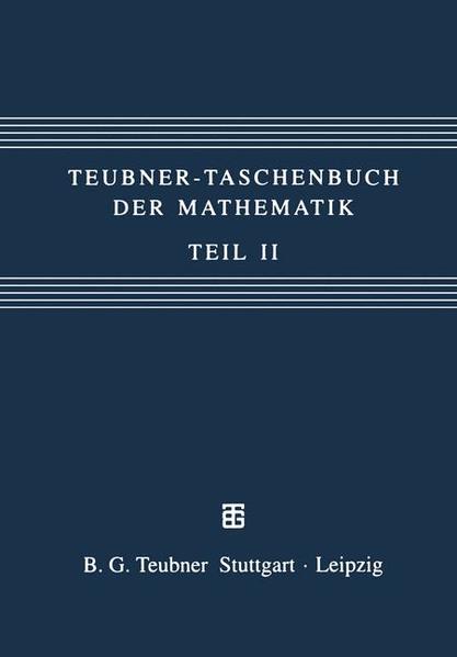 Teubner-Taschenbuch der Mathematik Teil II - Grosche, Günter, Viktor Ziegler  und Eberhard Zeidler