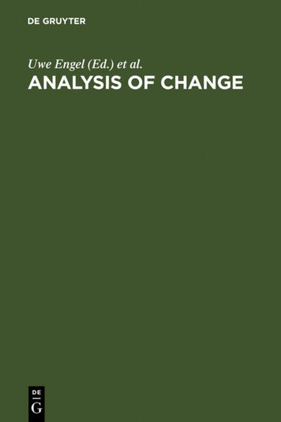 Analysis of Change Advanced Techniques in Panel Data Analysis - Engel, Uwe und Jost Reinecke