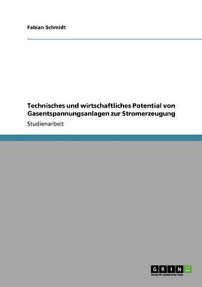 Technisches und wirtschaftliches Potential von Gasentspannungsanlagen zur Stromerzeugung - Schmidt, Fabian