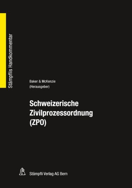 Schweizerische Zivilprozessordnung (ZPO) - Baker & McKenzie