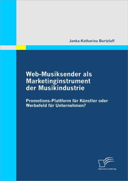 Web-Musiksender als Marketinginstrument der Musikindustrie: Promotions-Plattform für Künstler oder Werbefeld für Unternehmen? - Burtzlaff, Janka K