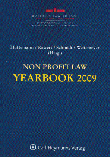 Non Profit Law Yearbook 2009 Das Jahrbuch des Instituts für Stiftungsrecht und das Recht der Non-Profit-Organisationen - Meyer, Kerstin, Rainer Hüttemann  und Peter Rawert