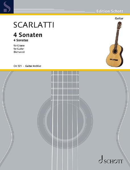4 Sonaten Gitarre. - Scarlatti, Domenico