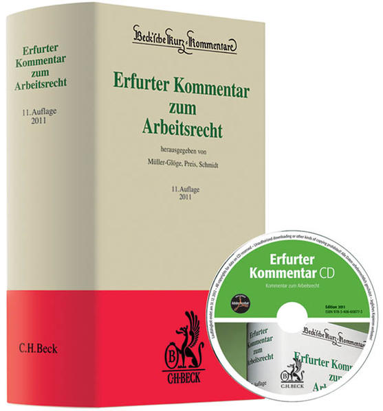 Erfurter Kommentar zum Arbeitsrecht Kommentar-DVD und Buch 11., neu bearbeitete Auflage