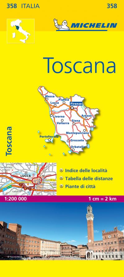 Toscana - Michelin Local Map 358 (Mapas Local Michelin, Band 358) - MICHELIN