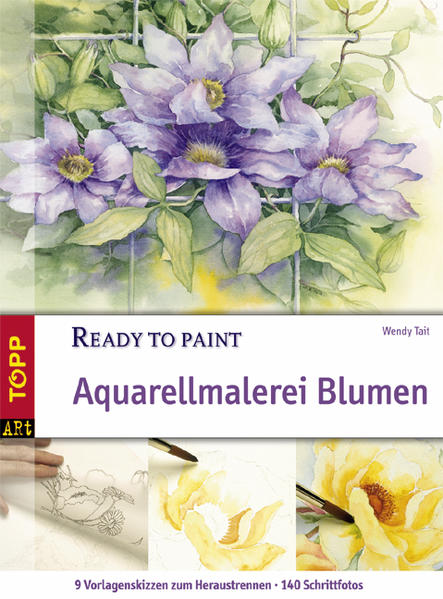 Aquarellmalerei Blumen (Ready to paint) - FC 4591 - 298g - Tait, Wendy