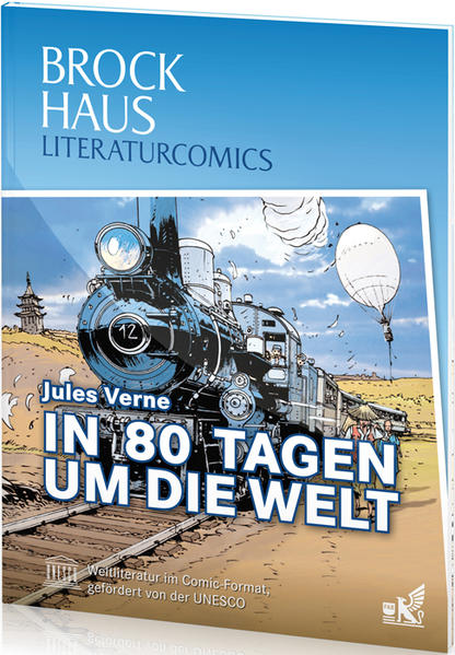 Brockhaus Literaturcomics - Weltliteratur im Comic-Format: In 80 Tagen um die Welt - RH 9613 - 494g - Verne, Jules
