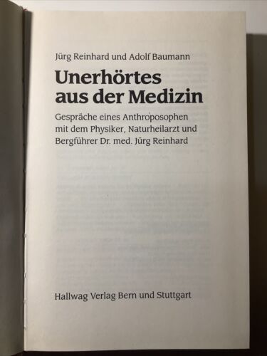 Unerhörtes aus der Medizin - Jürg Reinhard, Adolf Baumann