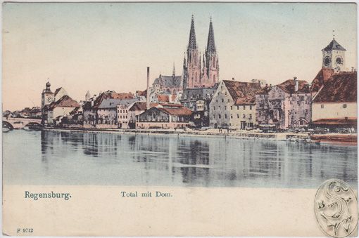  Regensburg. Total mit Dom.