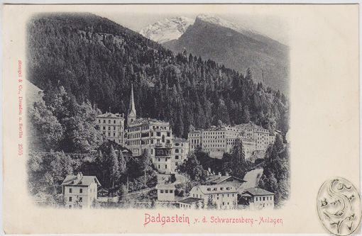Badgastein v. d. Schwarzenberg-Anlagen.