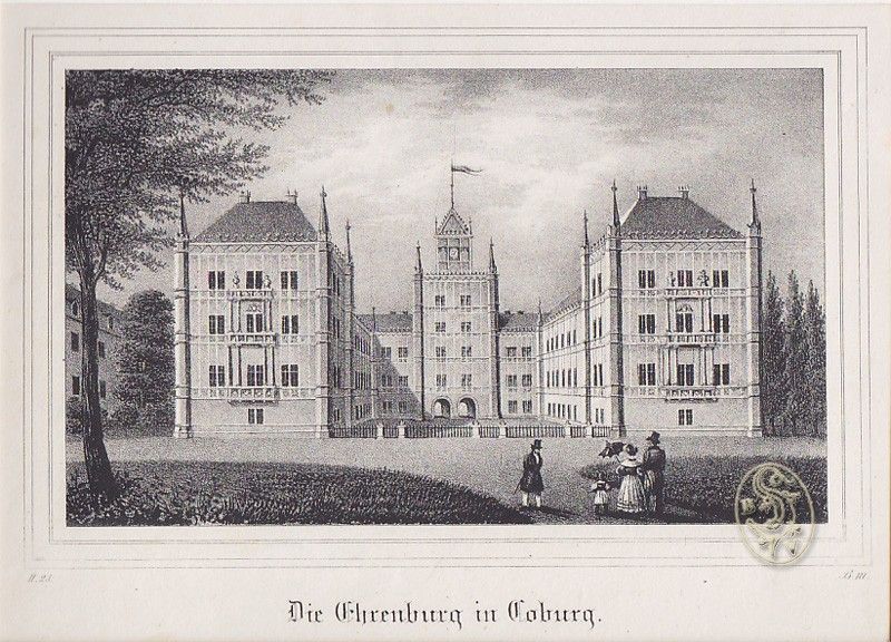  Die Ehrenburg in Coburg.