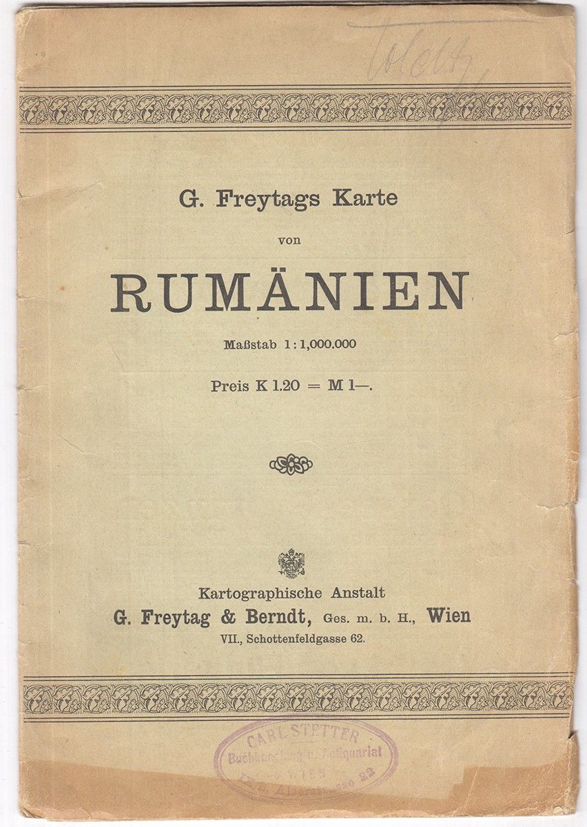  G. Freytags Karte von Rumnien. Mastab 1: 1,000.000.