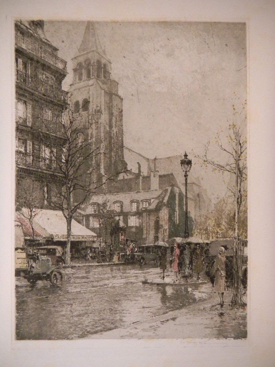 PARIS - KASIMIR, Luigi. Graphiker (1881-1962). [Saint-Germain-des-Prs].