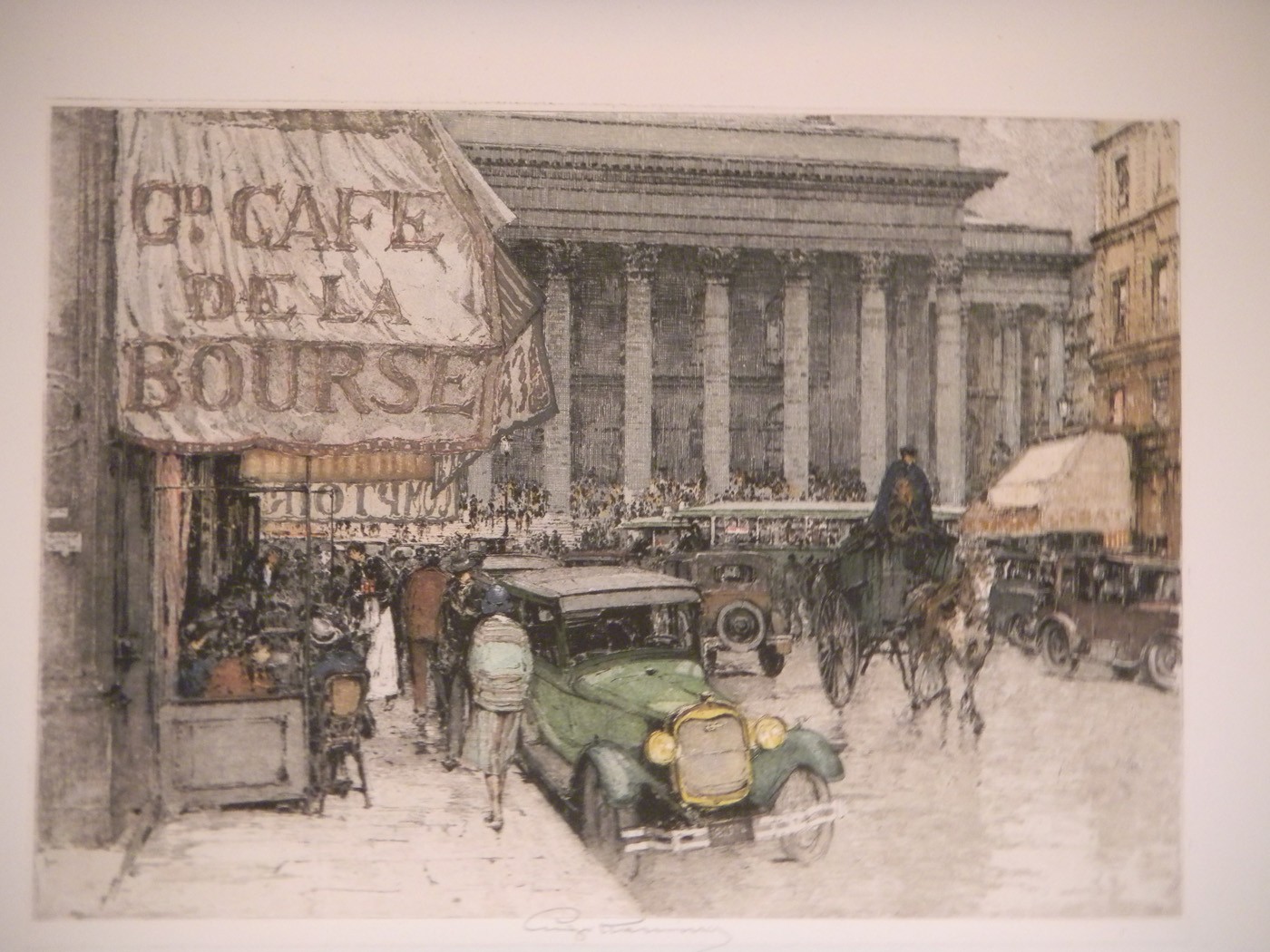 PARIS - KASIMIR, Luigi. Graphiker (1881-1962). [Place de la Bourse].