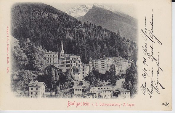  Badgastein v. d. Schwarzenberg - Anlagen.