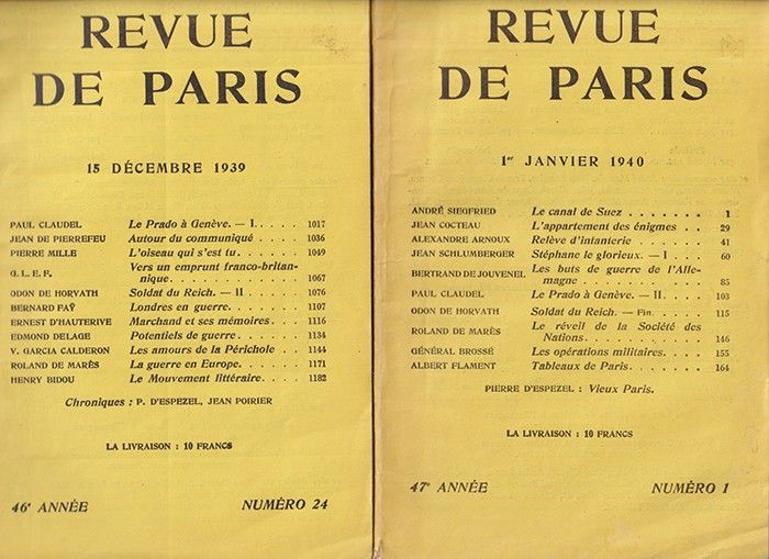  Revue de Paris.