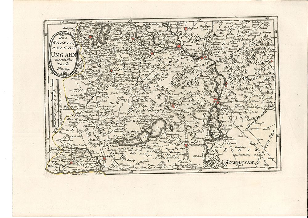 UNGARN - REILLY, Franz Johann Joseph von. Des Koenigreichs Ungarn westlicher Theil Nro. 29.