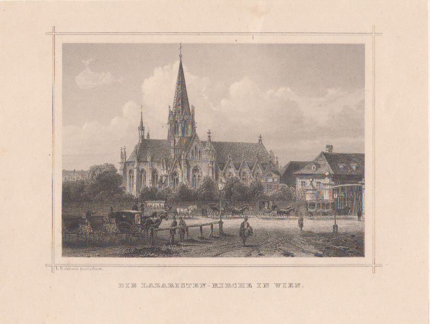  Die Lazaristen-Kirche in Wien.