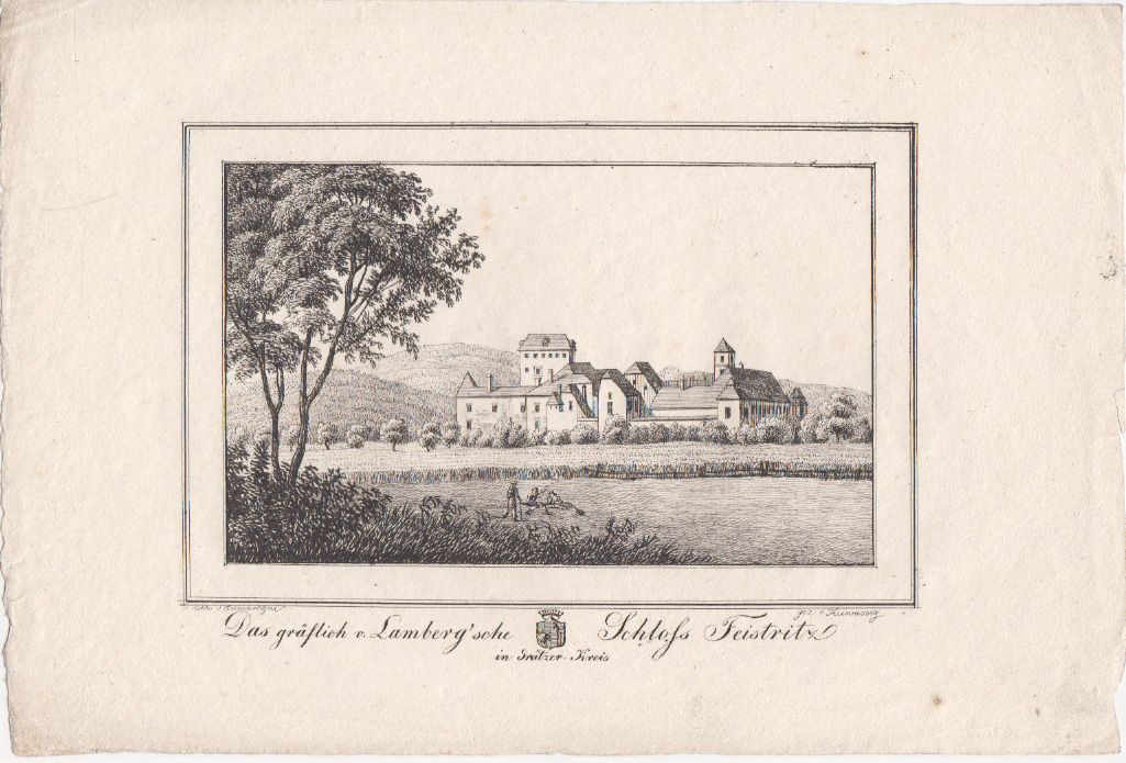  Das grflich v. Lamberg`sche Schloss Feistritz in Grtzer Kreis.