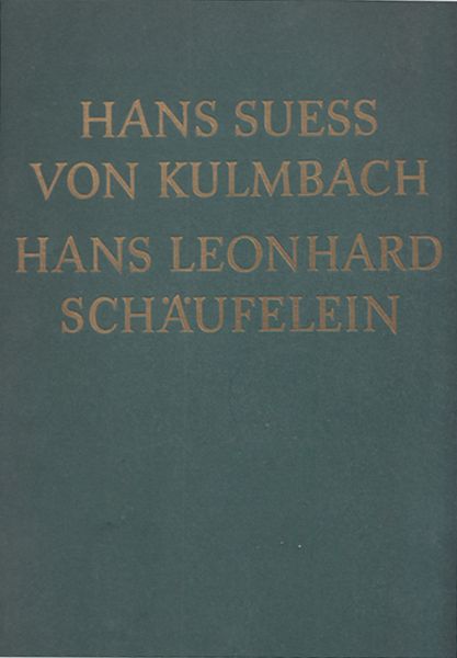 WINKLER, Friedrich. Die Zeichnungen Hans Sss von Kulmbachs und Hans Leonhard Schufeleins.