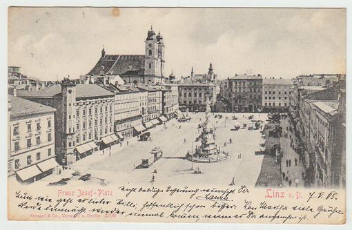  Linz a. D. Franz Josef-Platz.