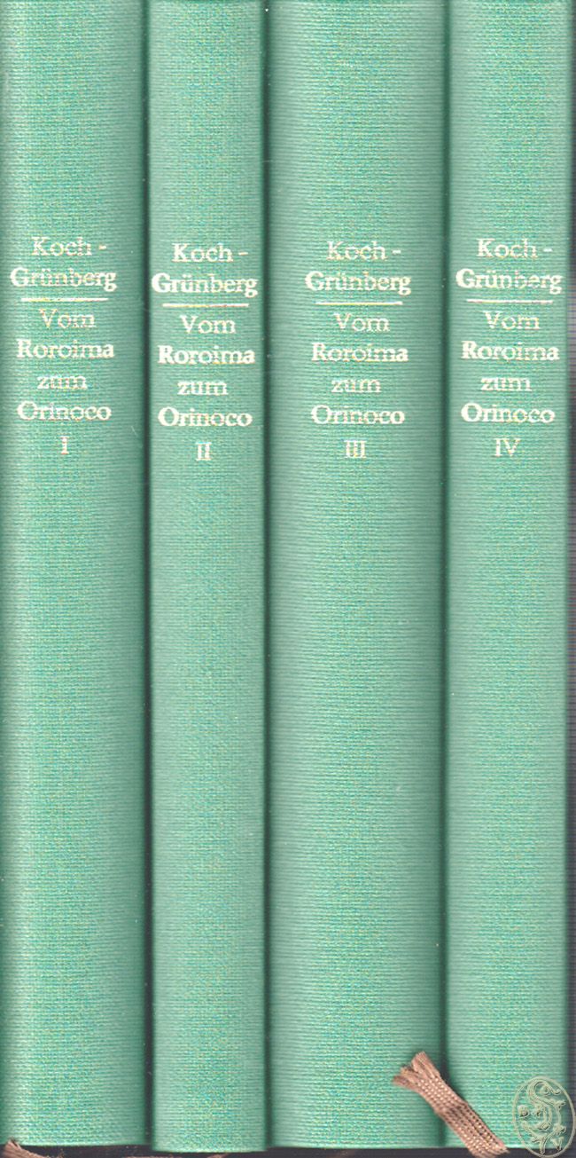 KOCH-GRNBERG, Theodor. Vom Roroima zum Orinoco. Ergebnisse einer Reise in Nordbrasilien und Venezuela in den Jahren 1911-1913.
