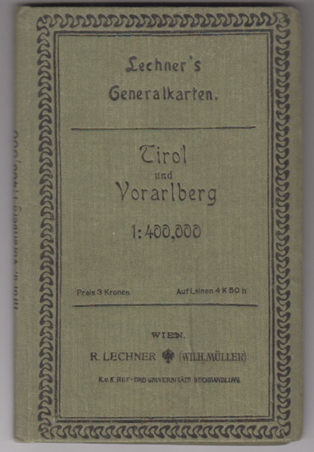  Tirol und Vorarlberg 1: 400, 000.