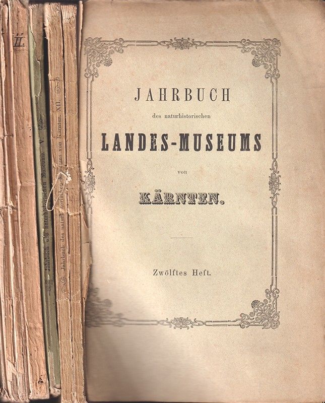  Jahrbuch des naturhistorischen Landesmuseums von Krnten. Herausgegeben von J. L. Canaval. [Jahrbuch des natur-historischen Landesmuseums von Krnten].