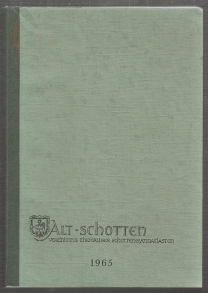  Alt-Schotten. Vereinigung ehemaliger Schottengymnasiasten. Mitgliederverzeichnis.