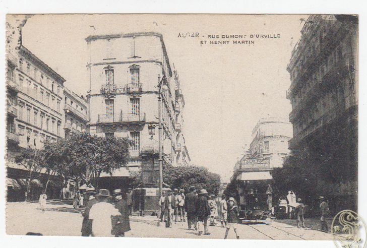  Alger. Rue Dumont d`Urville et Henry Martin.