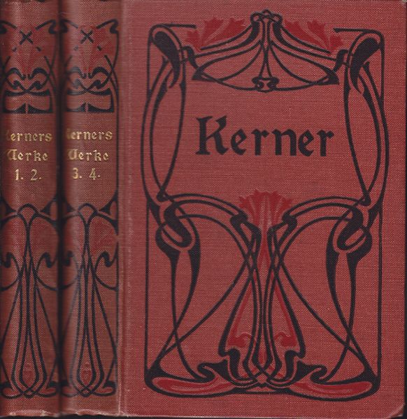 KERNER, Justinus. Smtliche poetische Werke in vier Bnden. Herausgegeben mit einer biographischen Einleitung und erluternden Anmerkungen von Josef Gaismaier.