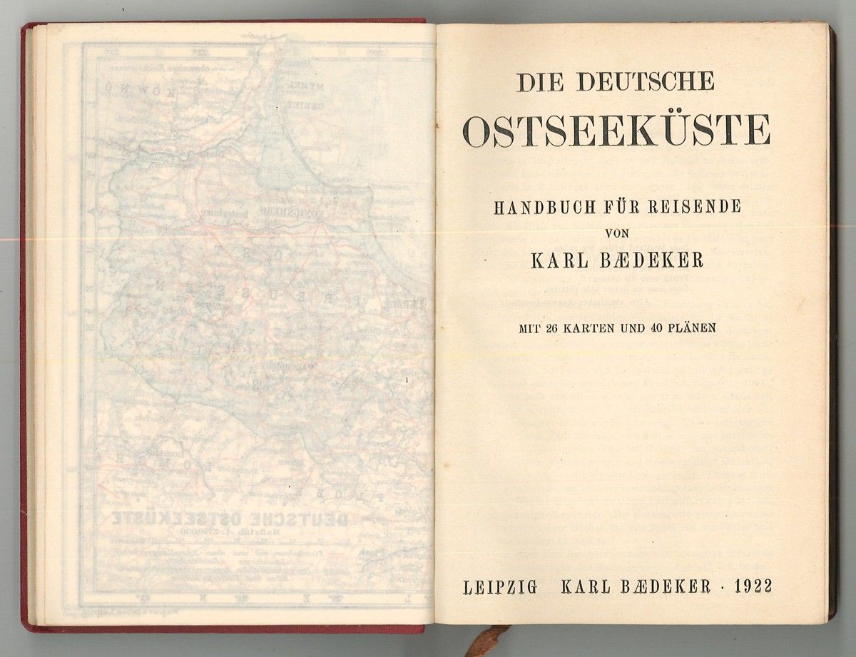 BAEDEKER, Karl (Hrsg.). Die deutsche Ostseekste. Handbuch fr Reisende.