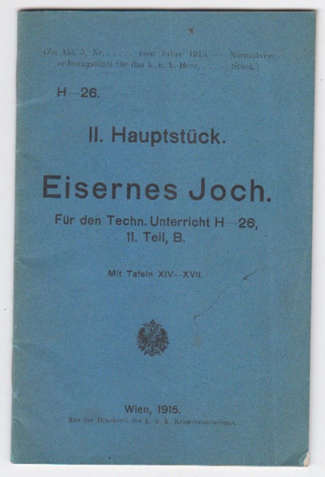  II. Hauptstck. Eisernes Joch. Fr den TEchn. Unterricht H-26, 11. Teil, B.