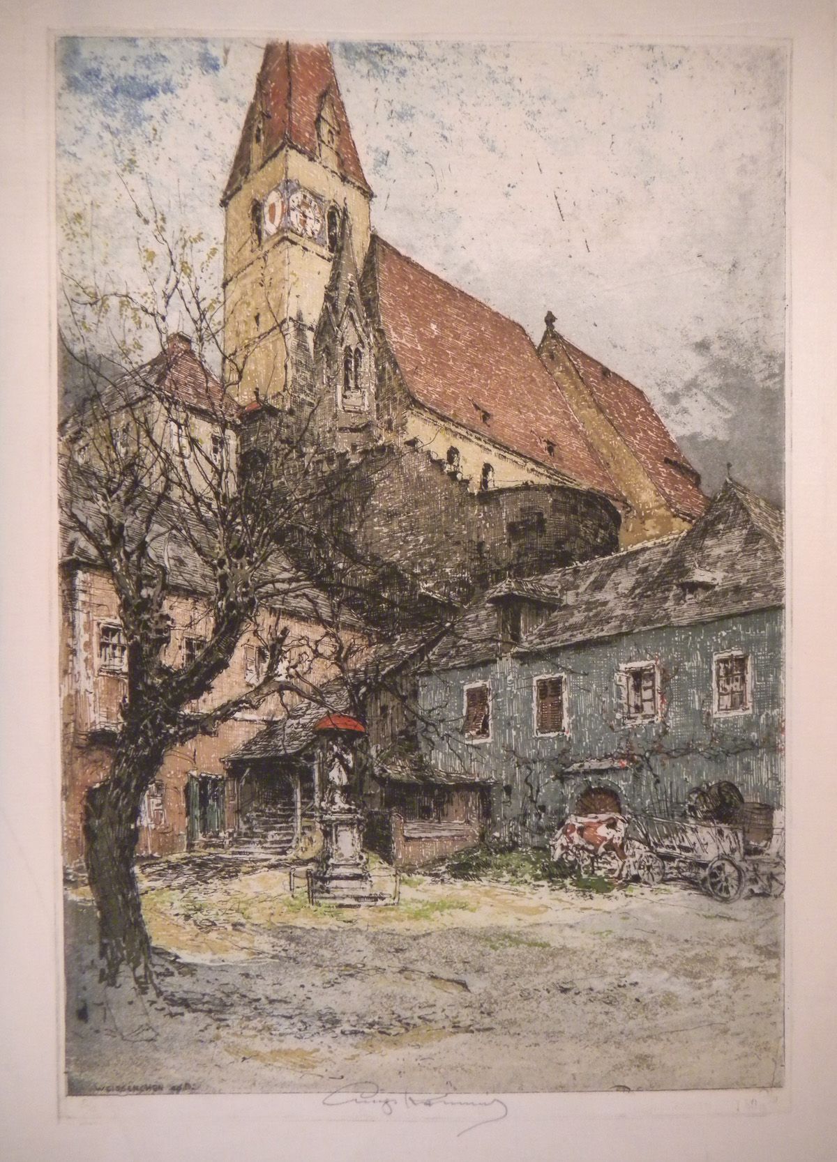 WEISSENKIRCHEN - KASIMIR, Luigi. Graphiker (1881-1962). Weissenkirchen a. d. D[onau].