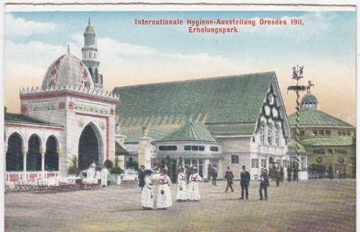  Internationale Hygiene-Austellung Dresden 1911. Erholungspark.