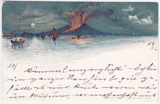  Il Vesuvio nel 1872.