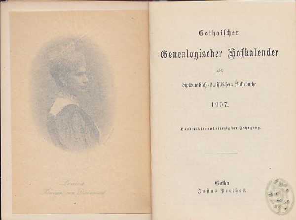  Gothaischer Genealogischer Hofkalender nebst diplomatisch-statistischem Jahrbuche.
