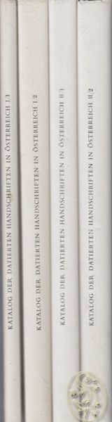 UNTERKIRCHER, Franz. Katalog der datierten Handschriften in lateinischer Schrift in sterreich.